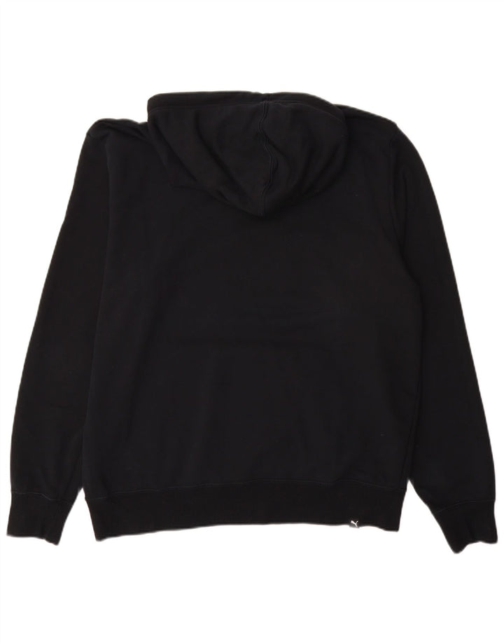 PUMA Grafisk hættetrøje til mænd Stor Sort Colourblock Bomuld