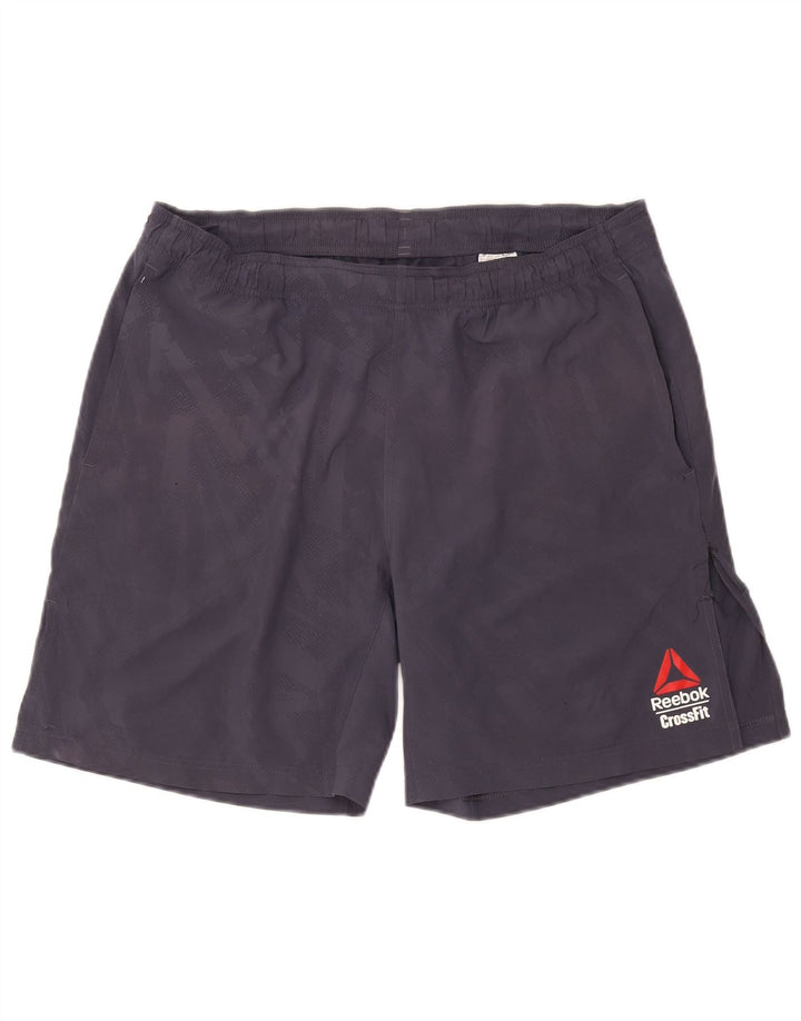 Reebok Herre Speedwick Graphic Sports Shorts Medium Grey Camouflage Polyester