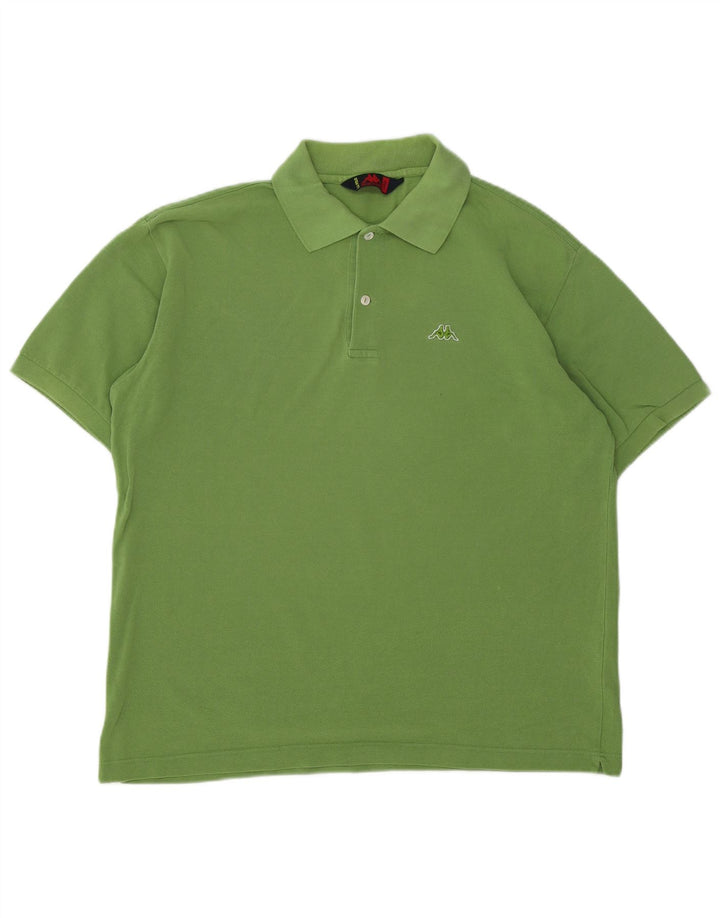 Kappa Polo Shirt til mænd Stor grøn bomuld