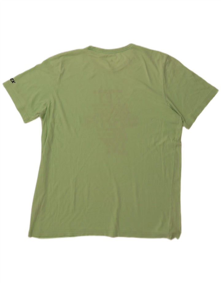 ADIDAS Grafisk T-shirt top til mænd Stor grøn bomuld