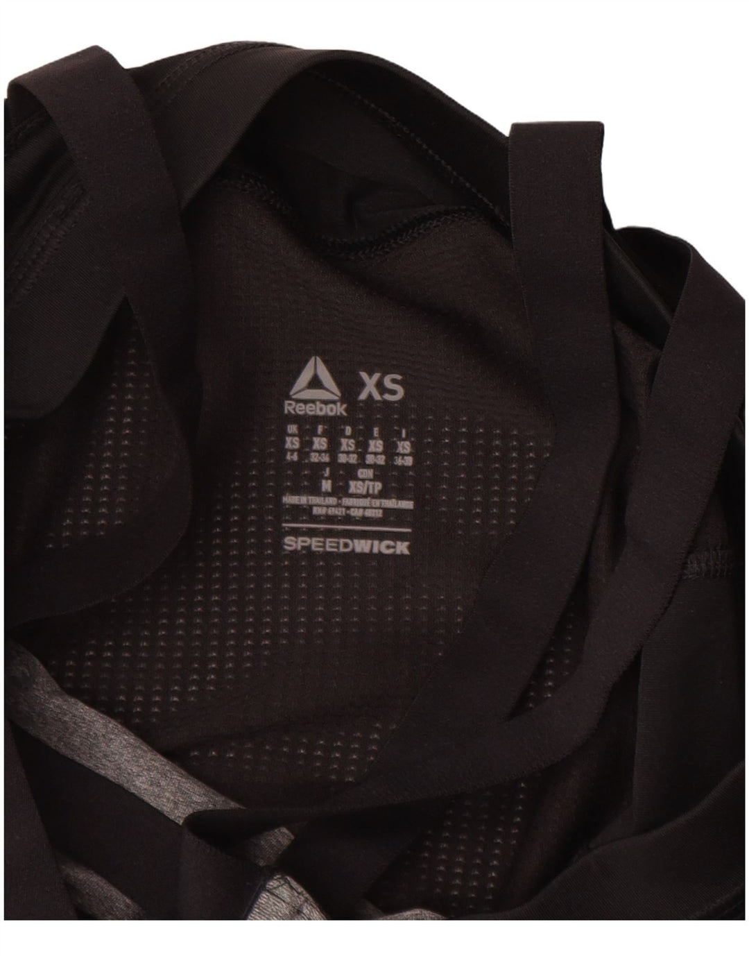 REEBOK Dame Les Mills Grafisk Vest Top UK 4/6 XS Grå Colourblock