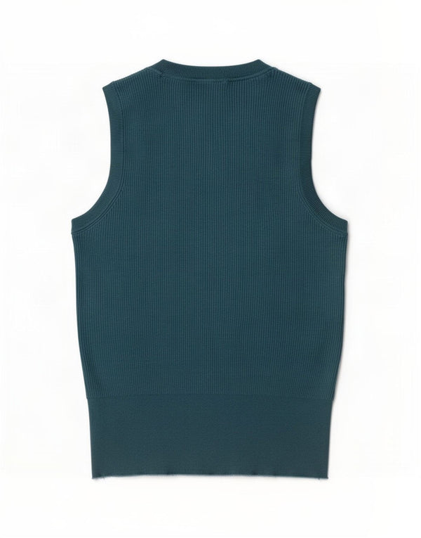 Marks & Spencer Dame Vest Tank Top UK 16 Large Blue Viscose