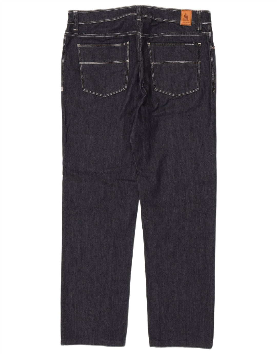 MARINA YACHTING Straight jeans til mænd W36 L29 Marineblå bomuld