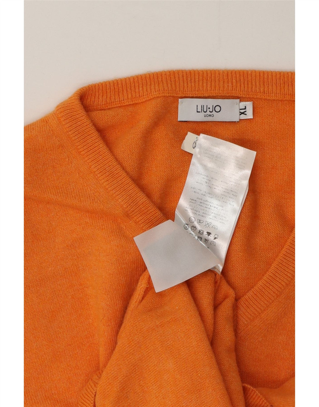 Liu Jo Herre V-hals sweater XL Orange Uld