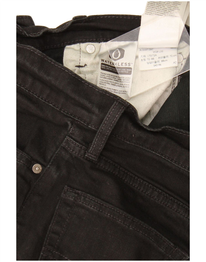 Levi's skinny jeans til kvinder W28 L32 sort bomuld