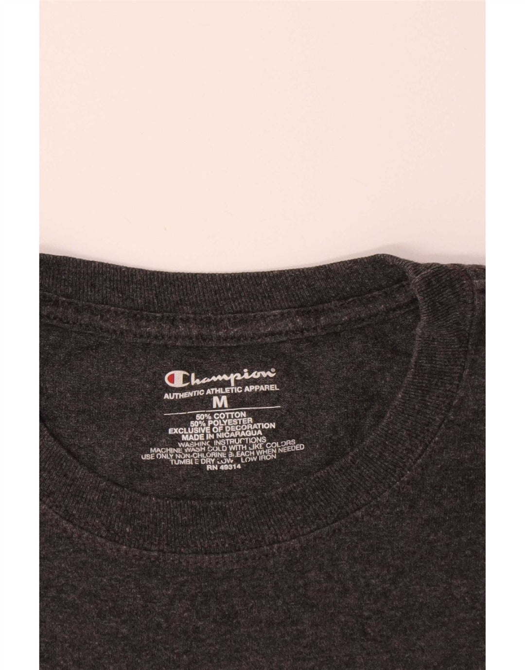 Champion Herre Boston College Grafisk T-shirt Top mellemgrå bomuld