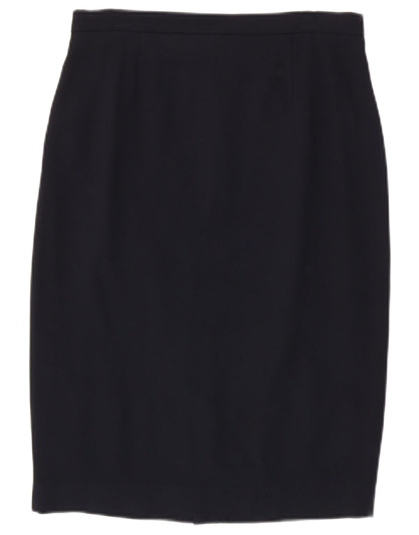 Luisa Spagnoli Kvinder Højtalje Pencil Skirt IT 46 Large W30 Navy Blue