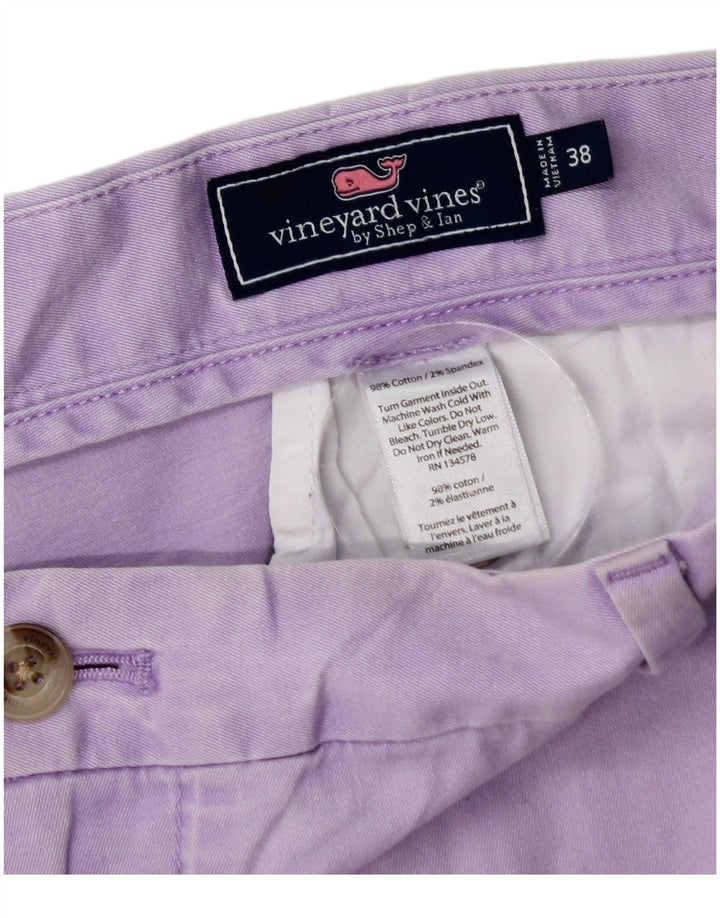 VINEYARD VINES Herre Chino Shorts W38 XL Lilla Bomuld