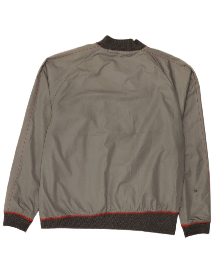 Puma Herre Bomber Jacket UK 38 Medium Grey Colourblock