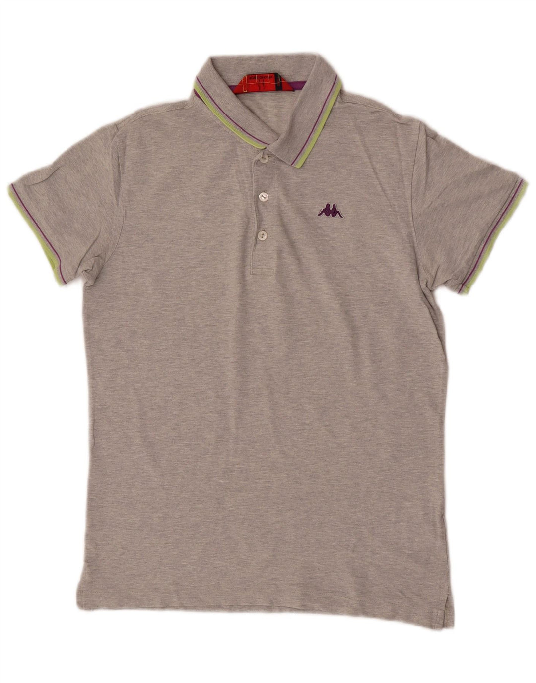 Kappa herre poloshirt, stor grå bomuld