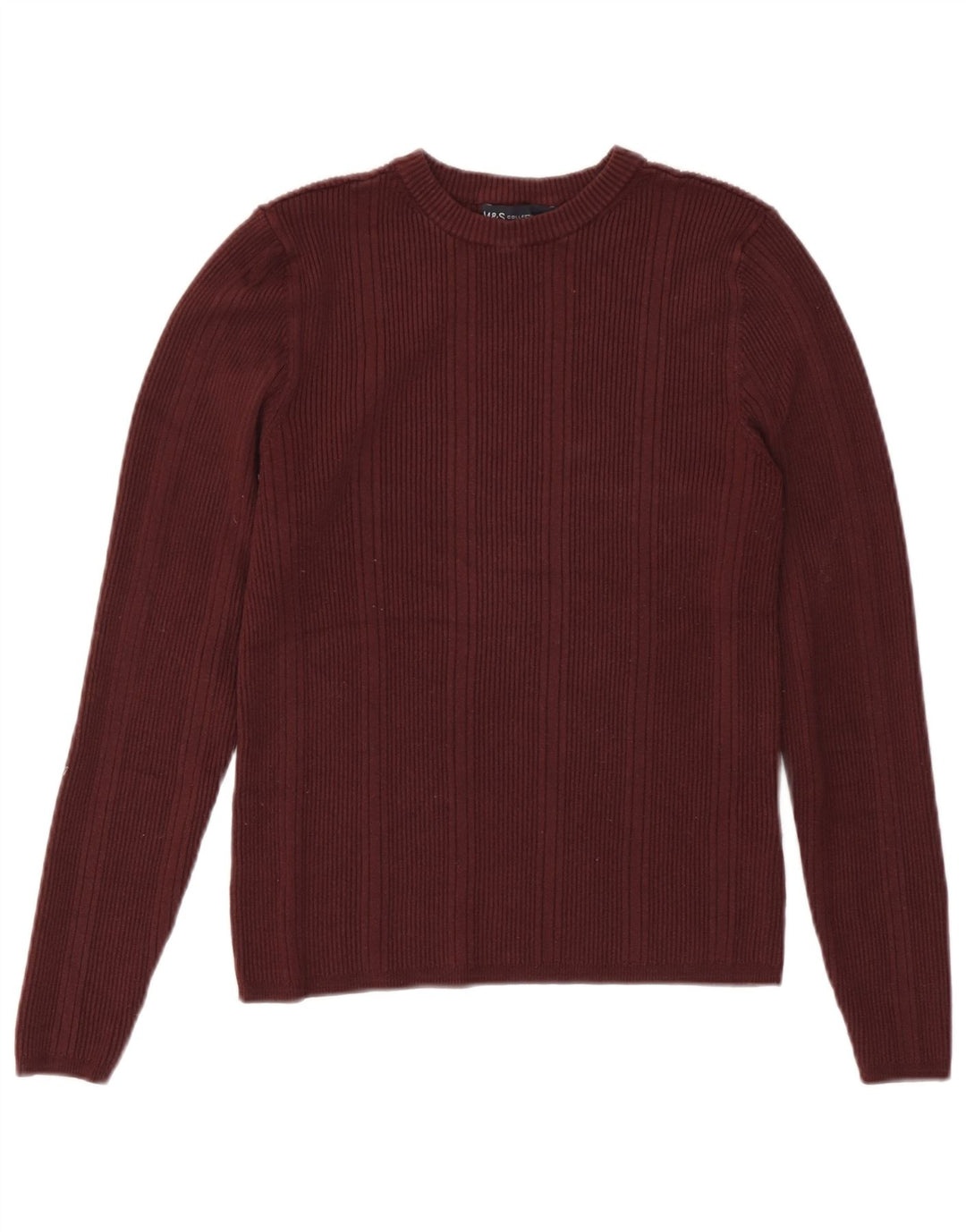 Marks & Spencer Dame sweater med rund hals DK 12 Medium Burgundy