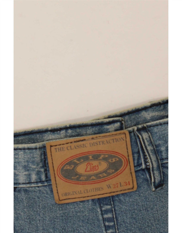 Vintage denimnederdel til kvinder W27 lille blå