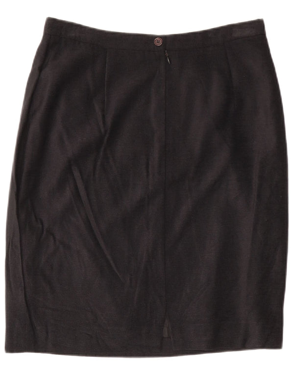 Renato Balestra Dame Pencil Skirt IT 46 Large W32 Navy Blue Viscose