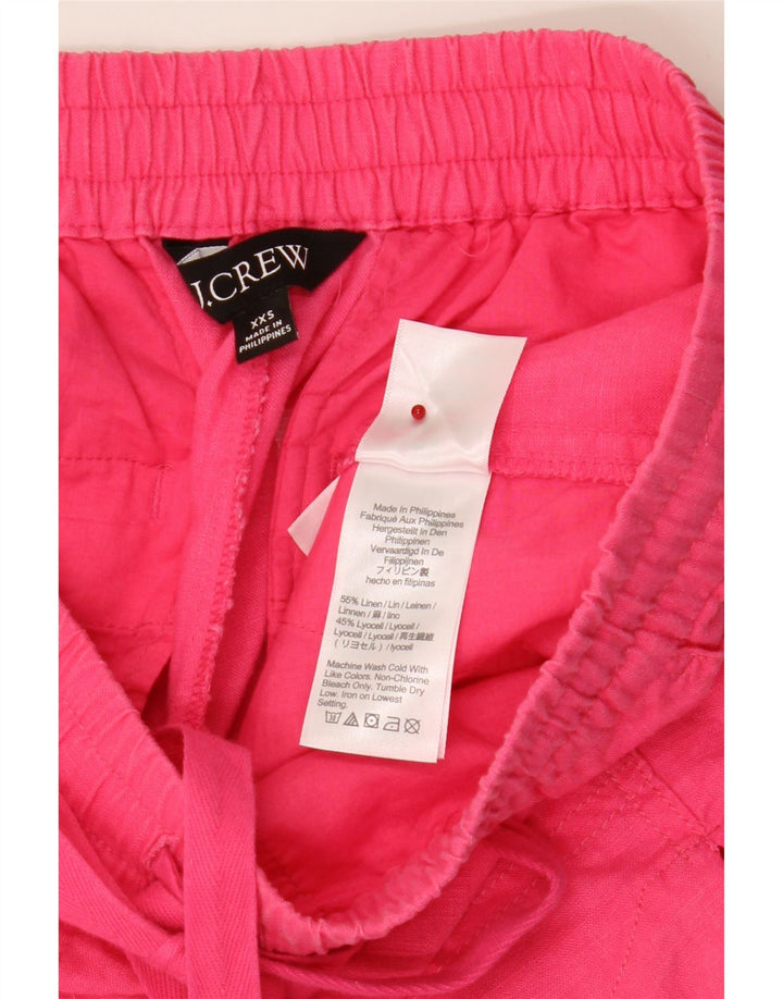 J. CREW Womens Chino Shorts 2XS W28 Pink Linen Vintage J. Crew and Second-Hand J. Crew from Messina Hembry 