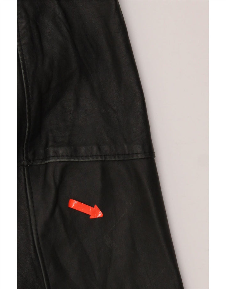 Bizzarro Herre 3 Button Blazer Jacket IT 54 2XL Sort Læder