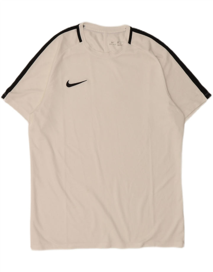 Nike Herre Dri Fit T-Shirt Top XL Hvid Colourblock