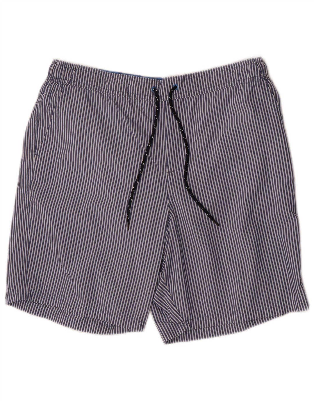 Marks & Spencer Badeshorts til mænd store blå nålestribet bomuld