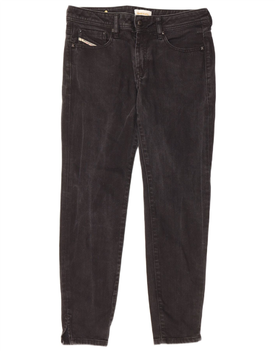 Diesel Dame Skinny Jeans W30 L28 Grå Bomuld