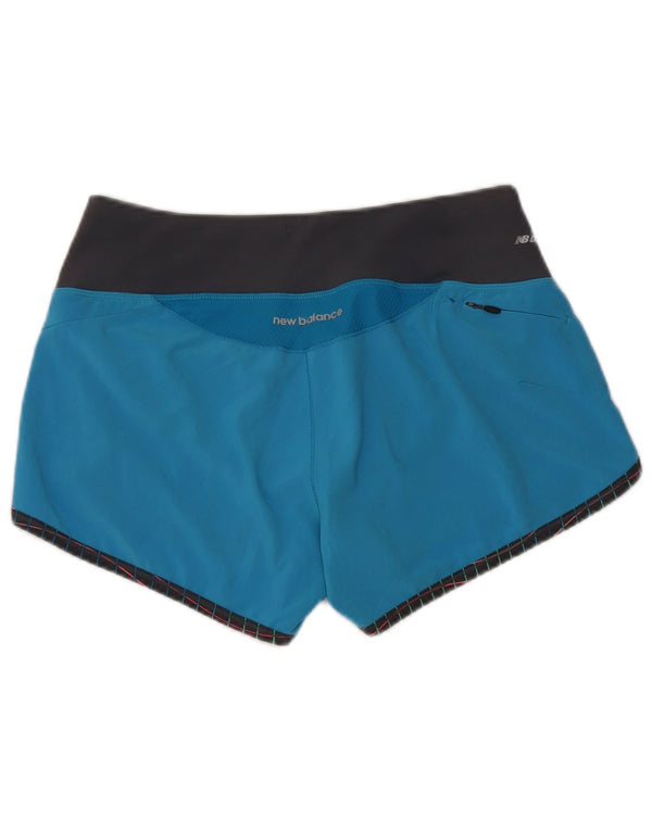 New Balance sportsshorts til kvinder UK 14 Medium Blue Colourblock