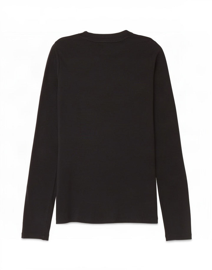 Levi's Dame Top Langærmet UK 10 Small Black Bomuld