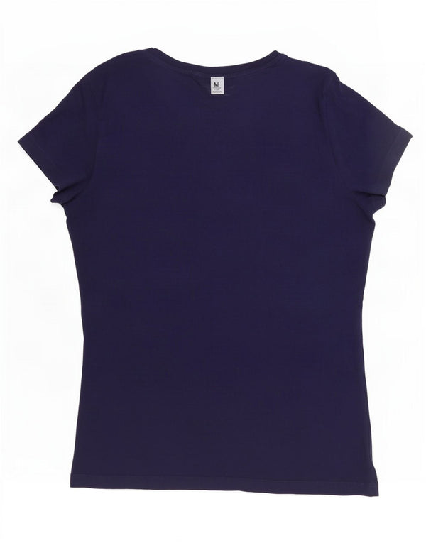 Kappa Womens Graphic T-Shirt Top UK 16 Large Navy Blue Cotton