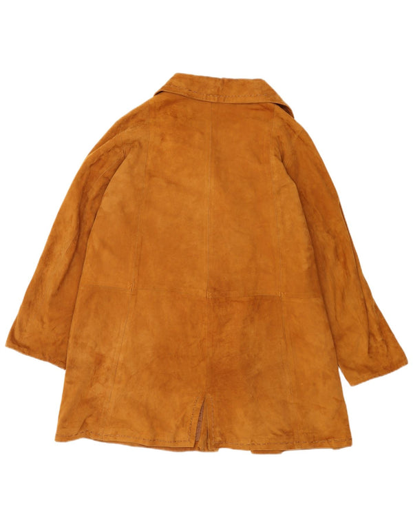 Vintage dame ruskindsjakke UK 14 medium brunt læder