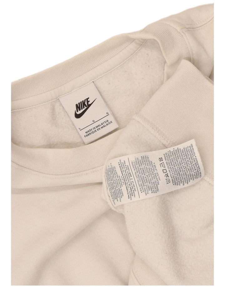 Nike Sweatshirt til mænd, stor hvid bomuld