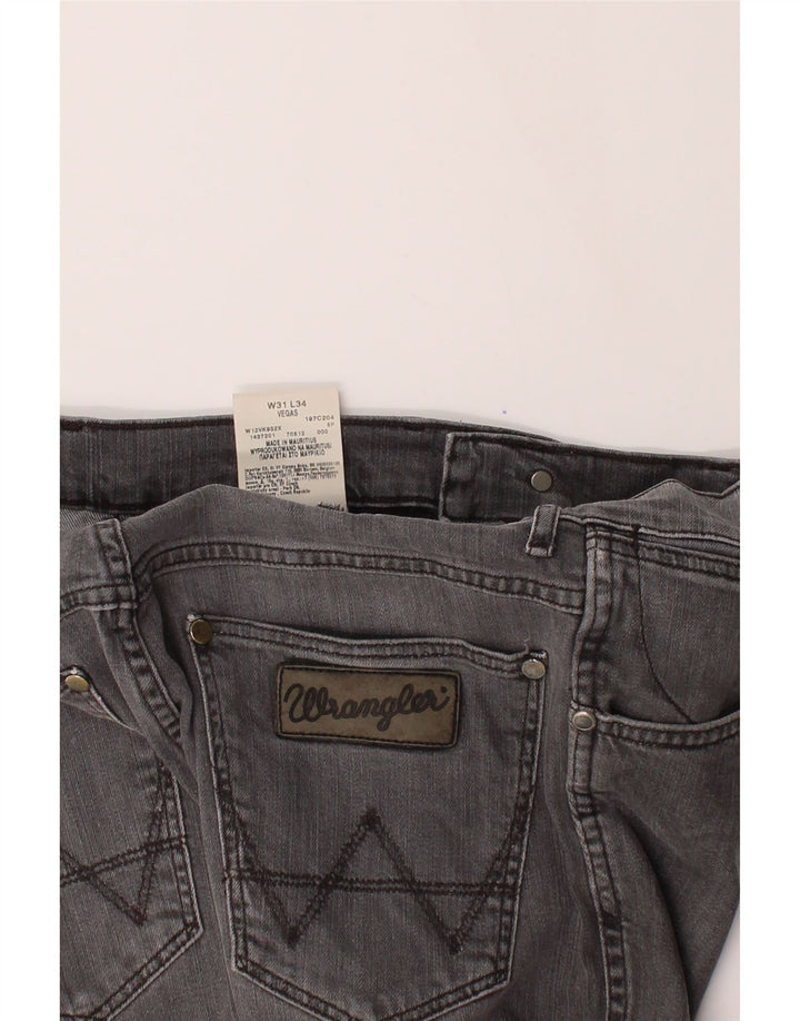 WRANGLER Womens Vegas Slim Jeans W31 L29 Grey Cotton Vintage Wrangler and Second-Hand Wrangler from Messina Hembry 