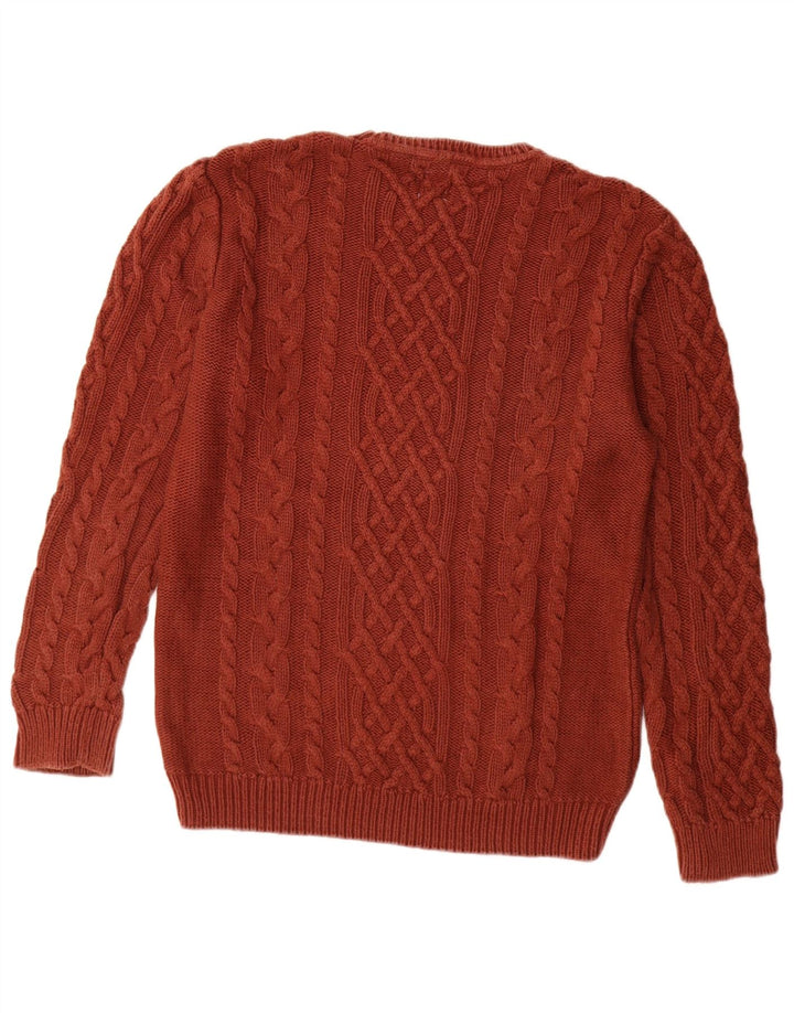 Zara Herre sweater med rund hals, medium brun