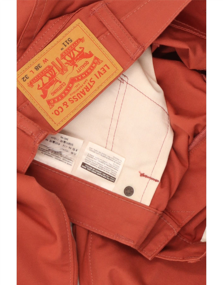 LEVI'S Herre 511 Slim Fit Casual Bukser W38 L32 Orange