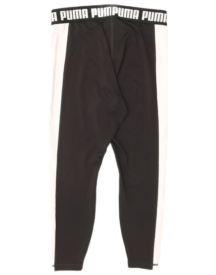 Puma Graphic Leggings til kvinder UK 16 Large Black Polyester Sports
