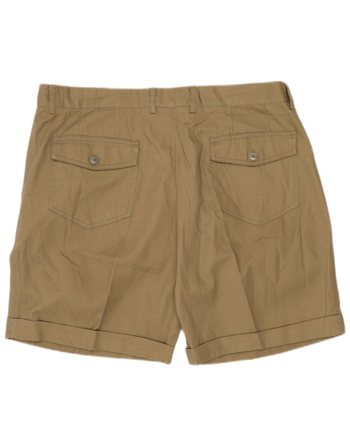 Vintage Herre Pegged Chino Shorts IT 54 2XL W36 Beige Polyester
