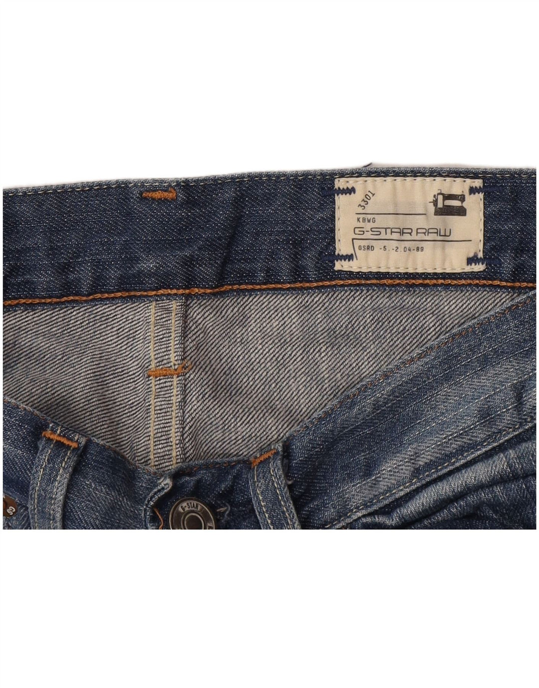 G-Star Herre 3301 Straight Jeans W33 L33 Blå