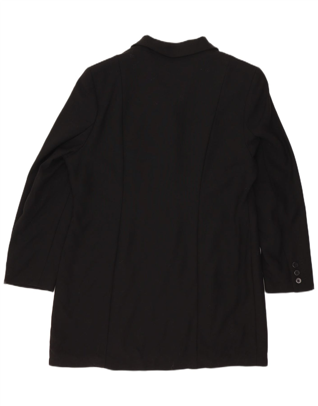 Marks & Spencer Dameoverfrakke UK 16 Large Black New Wool