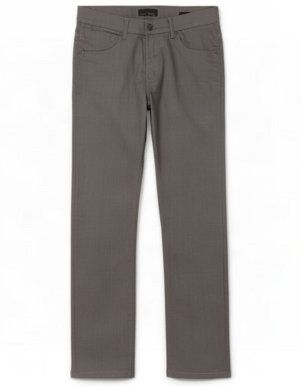 Zara Mens Straight Casual Trousers EU 40 Medium W31 L32 Grey Cotton
