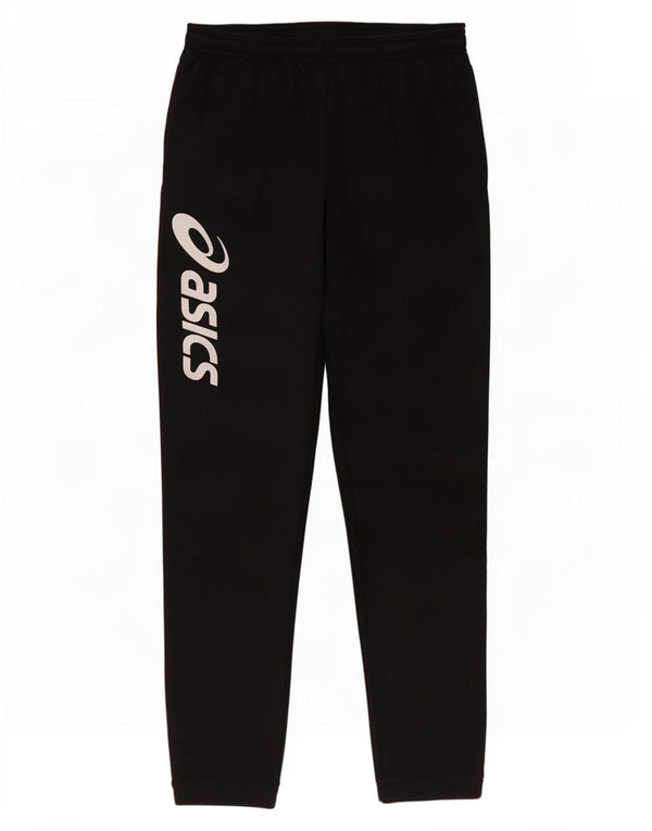 Asics Mens Graphic Tracksuit Trousers XL Black Polyester