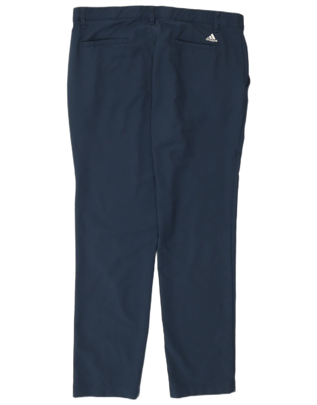 Adidas Herre Slim Chino Bukser W36 L32 Marineblå Polyester