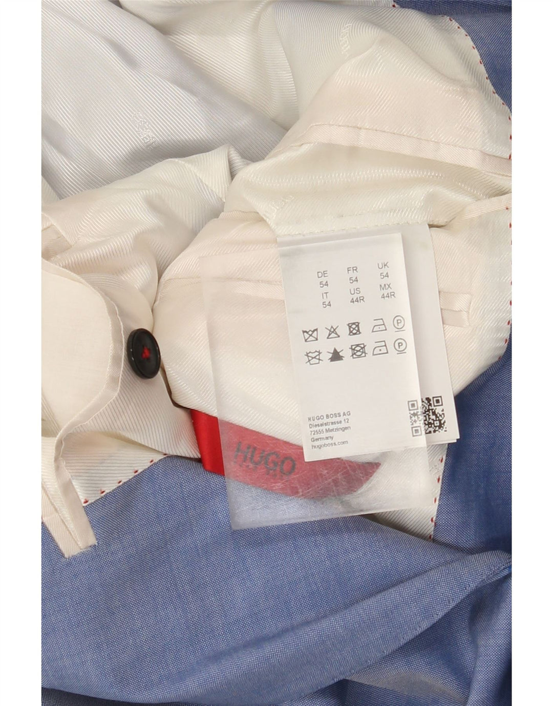 Hugo Boss Herre 2-knaps blazerjakke IT 54 2XL Blå Uld