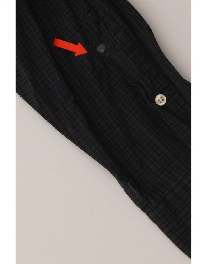 Ralph Lauren Herreskjorte str. 16 1/2 Large Navy Blue Gingham Cotton