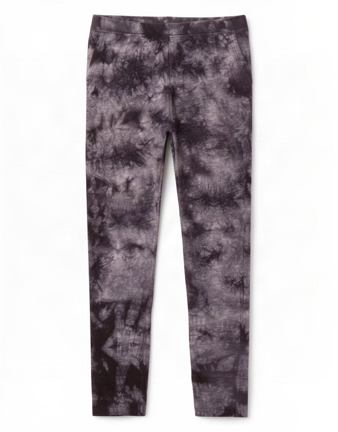 Converse Womens Leggings UK 14 Medium Black Tie Dye