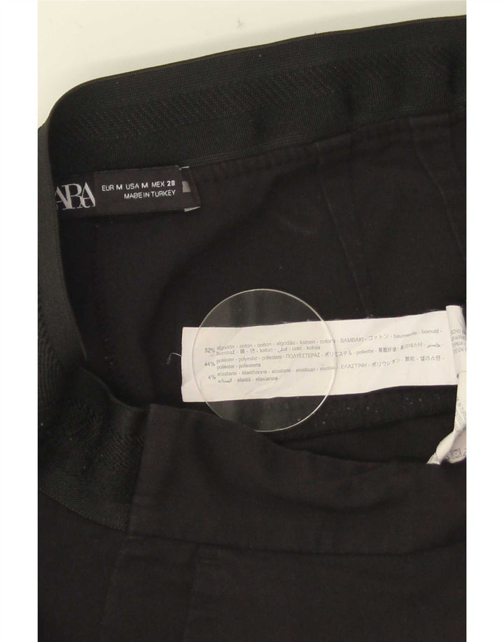 Zara Dame Slim Chino Bukser Medium W28 L26 Sort Bomuld