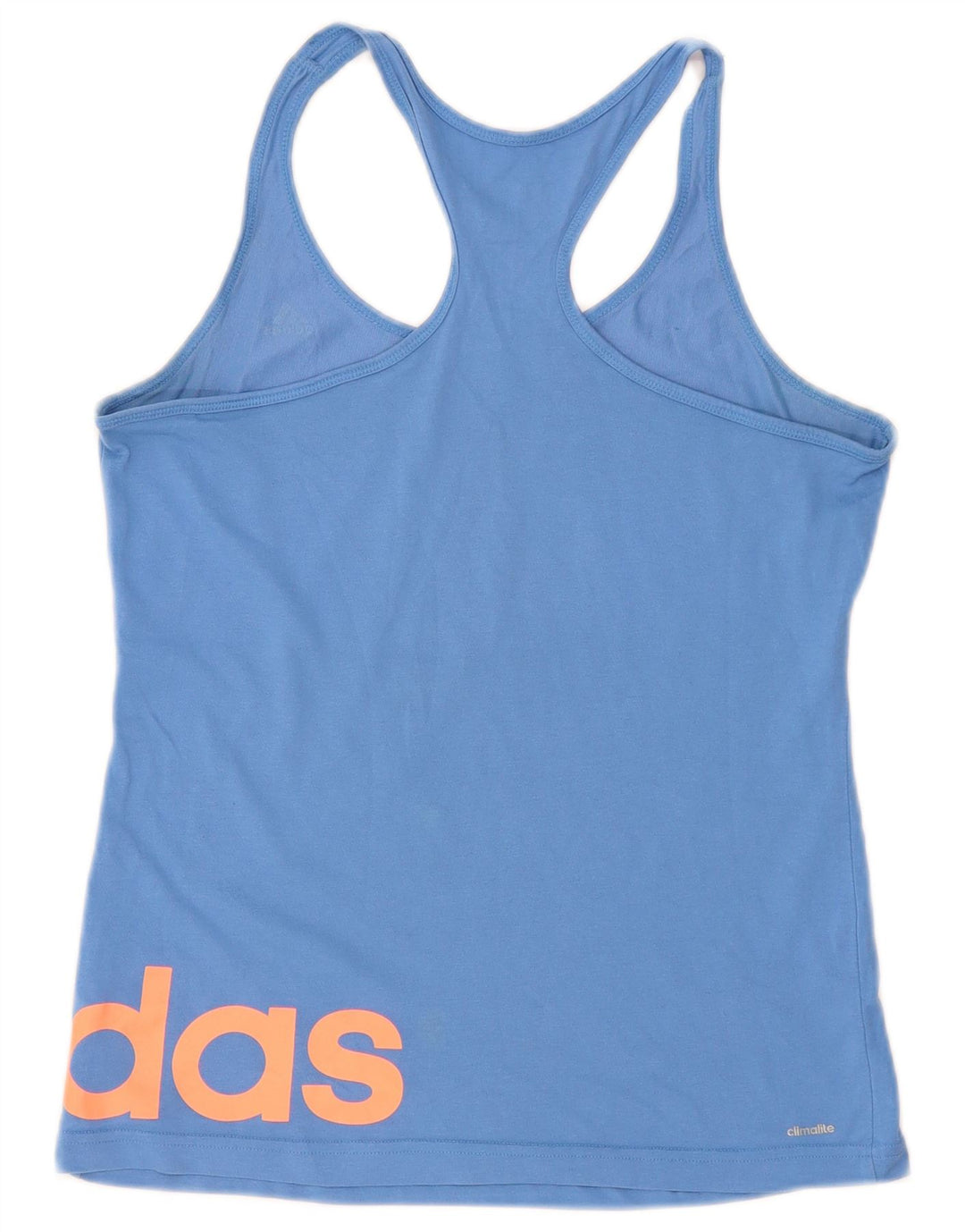 Adidas Dame Climalite Grafisk Vest Top UK 12/14 Medium Blue