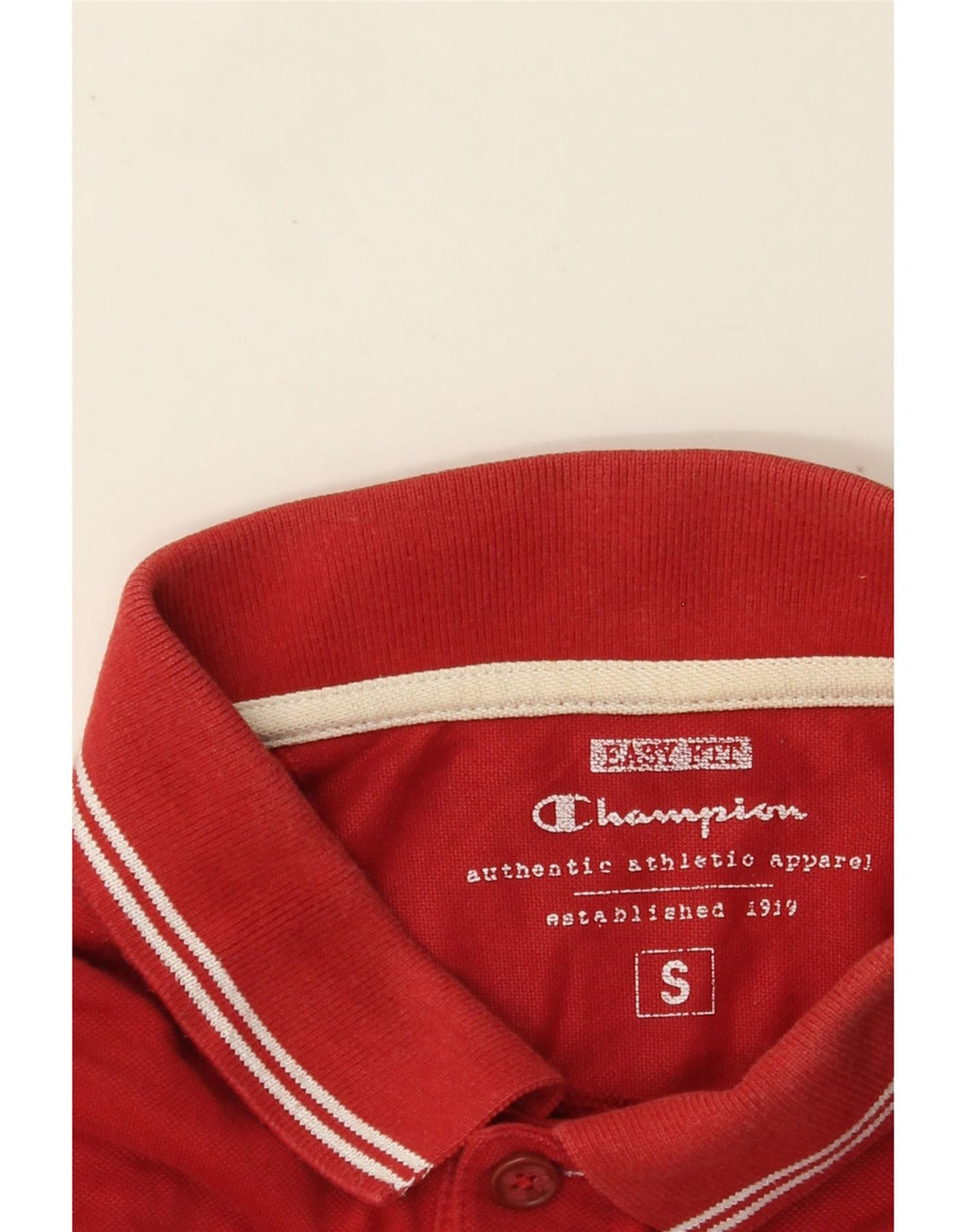 CHAMPION Herre Easy Fit Polo Shirt Lille Rød