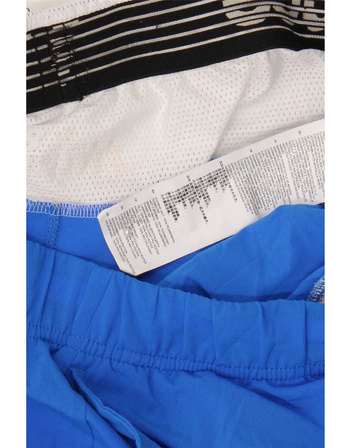 New Balance Herre Sportshorts XL Blå Colourblock Polyester