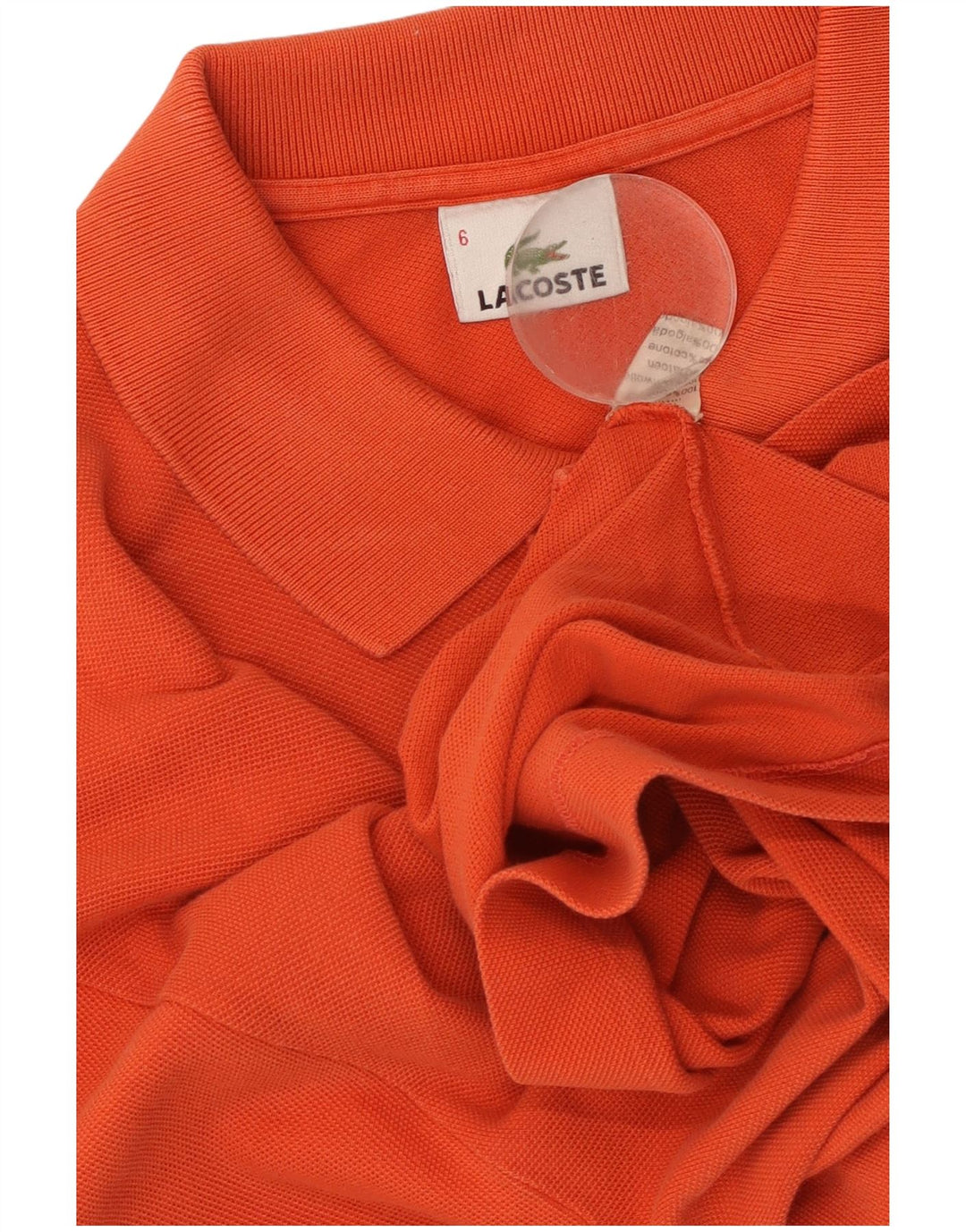 Lacoste herre poloskjorte str. 6 XL Orange bomuld
