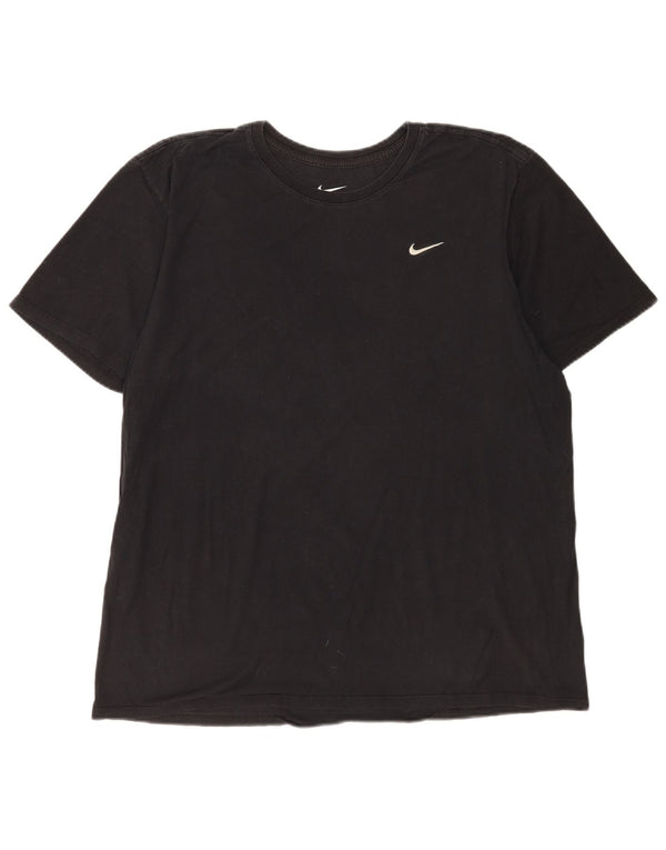 Nike T-shirt top i atletisk snit til mænd XL sort bomuld