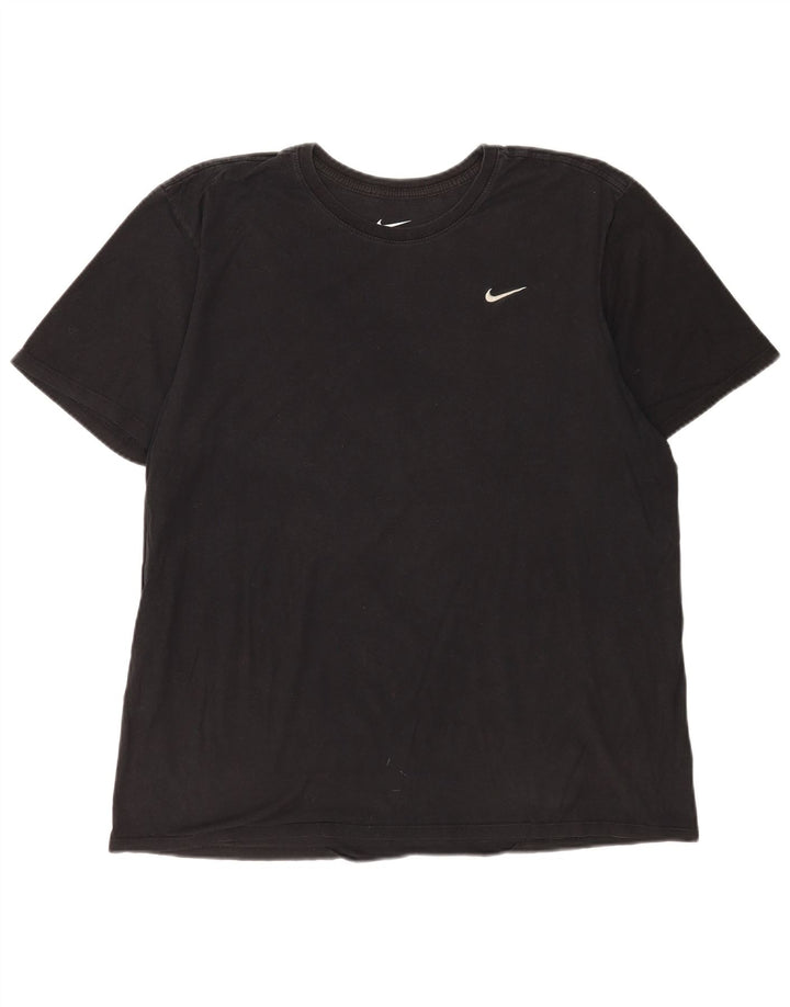 Nike T-shirt top i atletisk snit til mænd XL sort bomuld