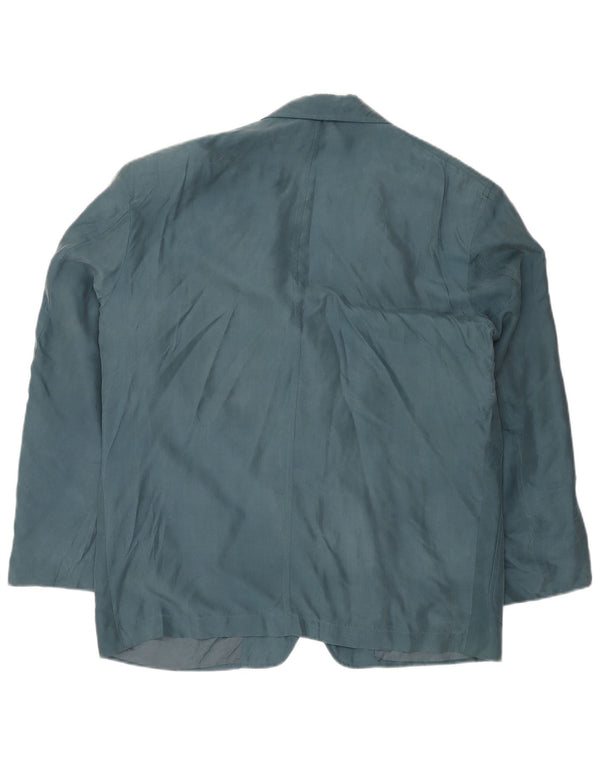 TRUSSARDI Herre 2-knaps blazerjakke IT 54 2XL Blå Silke