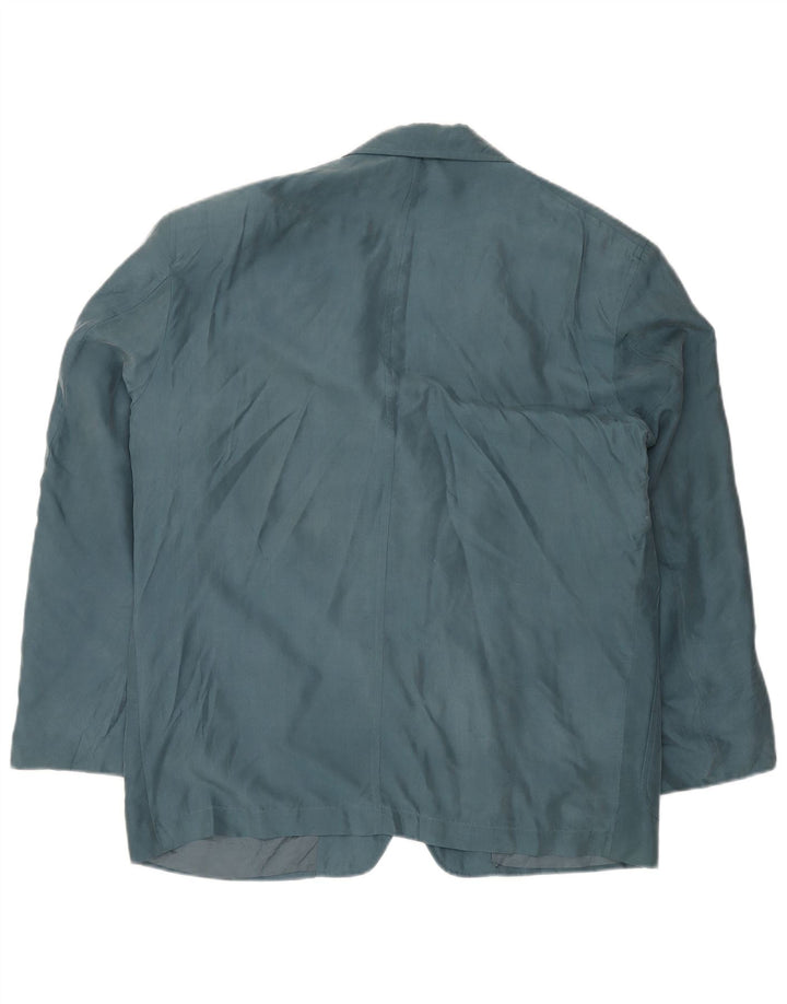 TRUSSARDI Herre 2-knaps blazerjakke IT 54 2XL Blå Silke