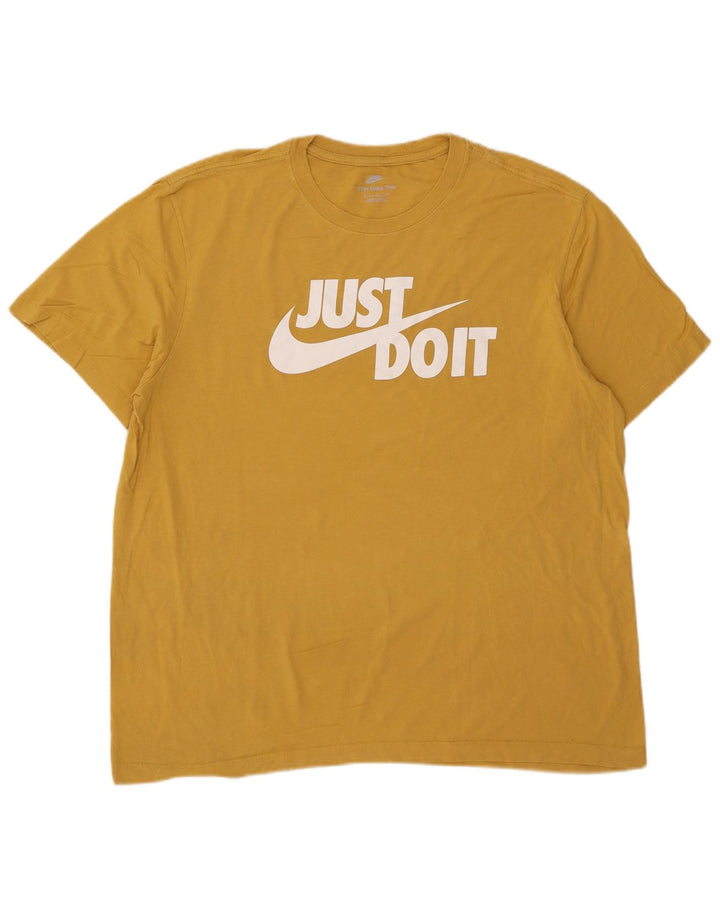 Nike grafisk T-shirt top til mænd XL gul